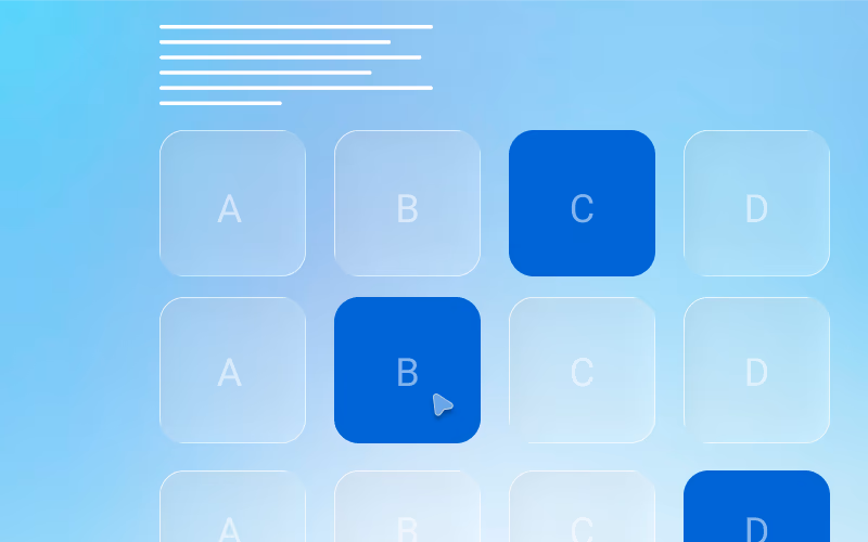 Quiz builder editing interface